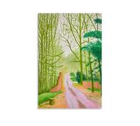 KSYWVCSO David Hockney The Arrival of Spring Posters Canvas Aesthetic Wall Art Modern Home Decor for Bedroom Living Room 12x18inch(30x45cm) Unframe-style