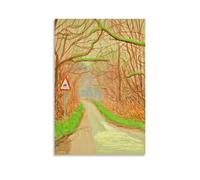 KSYWVCSO David Hockney The Arrival of Spring Posters Canvas Aesthetic Wall Art Modern Home Decor for Bedroom Living Room 16x24inch(40x60cm) Unframe-style
