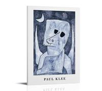 KSYWVCSO Paul Klee Angel Applicant 1939 Abstract Modern Art Posters Canvas Aesthetic Wall Art Modern Home Decor for Bedroom Living Room 12x18inch(30x45cm) Frame-style