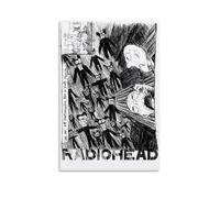 KSYWVCSO Radiohead - Scribble Wall Posters Canvas Aesthetic Wall Art Modern Home Decor for Bedroom Living Room 12x18inch(30x45cm) Unframe-style