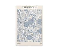 KSYWVCSO William Morris Jasmine Posters Canvas Aesthetic Wall Art Modern Home Decor for Bedroom Living Room 08x12inch(20x30cm) Unframe-style
