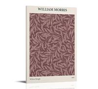 KSYWVCSO William Morris Willow Bough Posters Canvas Aesthetic Wall Art Modern Home Decor for Bedroom Living Room 16x24inch(40x60cm) Frame-style
