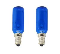 Ksywydu 2 Pcs Fridge Freezer Blue Lamp Bulb, 25W 230V-240V Blue Bulb Light Lamp Refrigeration Lamp for Bosch Neff Siemens 'Daylight' Type Models, Stylish Illumination for Kitchen, Easy Installation