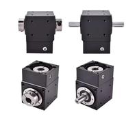 KSZHZYMGX 1pcs Commutator 90° Right Angle Steering Gear For 80 Servo Nema 34 86 Stepper Motor Single Dual Axis Or Hole Output Reducer(Single hole-14 Input)