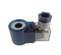 KSZHZYMGX Hydraulic Lift Solenoid Valve Coil, Inner Diameter 13mm, Height 37mm, AC220V, 110V, DC24V, 12V with Cable(DC12V With wire)