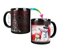 KSZNZB Christmas Coffee Mug Magic Heat Changing Mug 12 oz Color Changing Mug Heat Sensitive Coffee Mug with Gift Box Holiday Coffee Mug christmas mugs for Women,Men,Kid (Xmas Snowman)
