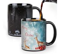 KSZNZB Christmas Coffee Mug Magic Heat Changing Mug 12 oz Color Changing Mug with Gift Box Holiday Coffee Mug christmas mugs for Women,Men,Kid (mug-Tree B)