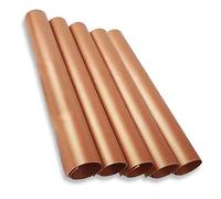 KT Deals 5 Pack Copper Grill Mat and Bake Mat Non Stick BBQ Grill Cooking Mats Reusable Easy to Clean Grill BBQ Baking Sheets for Gas, Charcoal, Electric Grill