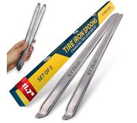 KT Deals Tire Iron Spoons Changing Tire Lever Bar Set of 2 Tire Repair Tool Kit Rim Lifter Tire Changer Remove Tyre Heavy Duty Metal Steel for Motorcycle Bike Scooter Bicycle and More (2 Pack)