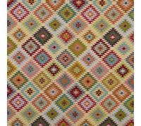 Kt KILOtela - Jacquard Goblin Recycled Upholstery Fabric for Chairs, Cushions, Sofa, Heavy Duty, Width 280 cm, Choice of Length 50 by 50 cm, Ixhuatan Diamonds