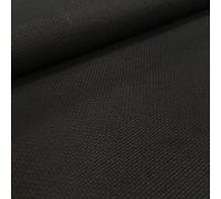 Kt KILOtela - Panama Fabric for Cross Stitch - Cotton Aida Fabric - 5.5 Count/cm - 14 Beads - 50 cm Length x 150 cm Width | Black ─ 0.50 m