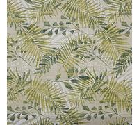 Kt KILOtela - Printed Canvas Duck Fabric, Upholstering Furniture, Headboards, Accent Pillows, Handbags, Tote Bags, Aprons, Draperies, 100 cm Length x 280 cm Width, Botanical, Leaves, Green ─ 1 Metre