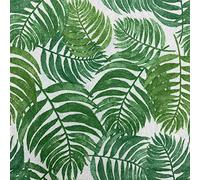 Kt KILOtela - Printed Canvas Fabric - 100 cm Length x 280 cm Width | Fern Leaves - Green ─ 1 Metre
