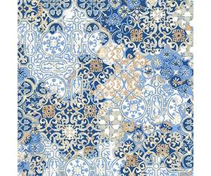 Kt KILOtela - Printed Canvas Fabric - Cotton & Polyester - 280 cm Wide - by Half metre | Tiles