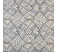Kt KILOtela - Printed Canvas Fabric, Decoration, Upholstery, Cushions, Curtains, Bedspreads, Bags, Tablecloths, Crafts, 100 cm Length x 280 cm Wide, Geometric, Blue Grey - 1 Metre