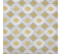 Kt KILOtela - Printed canvas fabric, decoration, upholstery, cushions, curtains, bedspreads, bags, tablecloths, 100 cm long x 280 cm wide, geometric, yellow, grey - 1 m