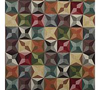 Kt KILOtela - Upholstery Fabric, Jacquard Gobelin, Upholstering Furniture, Headboards, Accent Pillows, Handbags, Tote Bags, 100 cm Length x 280 cm Width, Stars, Multicolor ─ 1 Metre