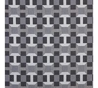 Kt KILOtela - Upholstery Fabric, Jacquard Gobelin, Upholstery, Cushions, Headboards, Accent Pillows, Handbags, Tote Bags, 100 cm Length x 280 cm Width, Checks, Grey ─ 1 metre