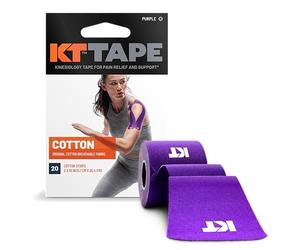 KT TAPE Original, Pre-cut, 20 Strip, Cotton, Purple