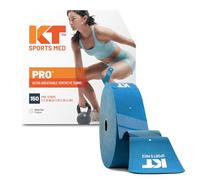 KT Tape Unisex Pro Jumbo 150 Strip Synthetic Precut Kinesiology Tape, Laser Blue, Synthetic pre-cut UK