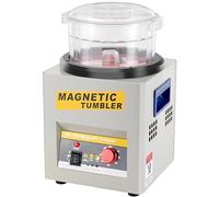 KT185 Magnetic Tumbler Polishing Machine 2000RPM Jewellery Finishing Kit | 600g Capacity Chamber Removing Burrs, Rust and Qxidation from Metal Surfaces Suitable for Precision Metal Components
