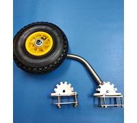 KT3NRK Extended Stainless Steel Automatic Transom Launch Wheels for Inflatable Boats - 7-Position Adjustable, Corrosion-Resistant