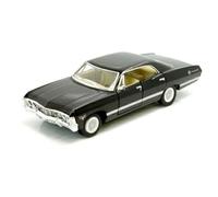 KT5418WBK 1:36 1967 CHEVY IMPALA 4-DOOR BLACK. TV SERIES LOOK-A-LIKE Car Model Replica
