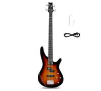 Ktaxon - 4 String Electric Bass Guitar, Standard Full Size Right Handed Rosewood Fingerboard for Beginners with Cable Wrench Tool (Dusk)