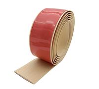 KtbeYTi 2M Floor Transition Strip Self Adhesive PVC Floor Door Divider Strip, Laminate Flooring Threshold Bars, Flooring Edge Trim Strip(5cm, Brown Wood Grain)