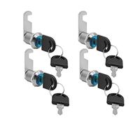 KtbeYTi 4 Pack 20mm Security Mailbox Cam Lock, 8 Keys, for Cupboard, Locker | letter box lock,scotch locks,cam lock