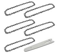 KtbeYTi Pack of 5 Saw Chains 6 Inch 37TG Mini Chainsaw Chain with Rail for Cutting Branches in the Garden