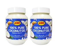 KTC 100% Pure Coconut Oil - Multipurpose, Refined, Non-Hydrogenated 500ml (2-Pack)