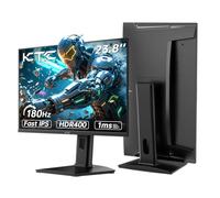 KTC 24 inch 1440p Gaming Monitor, QHD 180Hz Monitor with 185Hz Overlocked, 1ms, Fast IPS, Adaptive Sync, HDR400, Height Adjustable, Low Blue Light, Flicker-Free, 2 x HDMI, 1 x DP H24T7