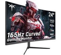 KTC 24 Inch Curved Gaming Monitor, 165Hz FHD 1080P Frameless Computer Monitor, Freesync/G-Sync Support, 99% sRGB, 3000:1 Contrast, HDMI, DisplayPort, Wall Mountable/Tilt Adjustable, H24S17