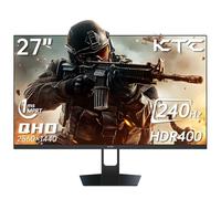 KTC 27 Inch 240 Hz Gaming Monitor 1440P (2560 x 1440) 144 Hz 1ms Fast HVA HDR400 130% sRGB HDMI & DisplayPort AdaptiveSync VESA Tilt Eye Care