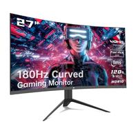 KTC 27 inch Gaming Monitor, 1440P Curved, 180Hz, 144Hz, 2K, 1500R, 1ms, FreeSync/G-Sync, DisplayPort/HDMI/USB, Vesa/Wall Mount, Ultrawide PC Monitor H27S17