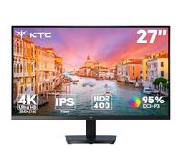 KTC 27 Inch Monitor 4K | UHD@60Hz | 1.07 Billion Colors, 133% sRGB, 100% DCI-P3, ΔE＜2 | 400 cd/㎡ Brightness, HDR400 | VESA 100x100mm | Hardware Anti-Blue Light | 2 x HDMI 2.0, 1 x DP 1.4 | H27P27