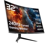 KTC 32 inch 240Hz Curved Gaming Monitor 1500R 1080P 125% sRGB 1ms, Freesync/G-sync HDR10,HDMI/DP/USB Ports VESA,Tilt Adjustable,Xbox PS5 Switch,Black