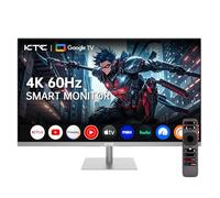 KTC 4K 32 Inch Smart Monitor with Google TV System 3840x2160P Netflix License Type C 65W PD Speakers 5W x 2 Dolby Audio Hey Google Voice Remote HDR WiFi Bluetooth VESA Tiltable