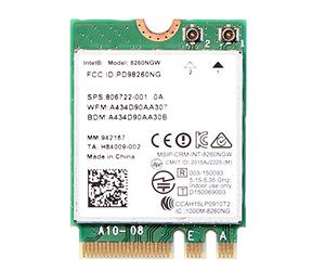 KTC Computer Technology New For HP Intel Wireless-AC 8260 8260NGW NGFF 2x2 WI-FI 802.11ac 867Mbps WiFi + Bluetooth 4.2 Notebook Wlan Card SPS:806722-001