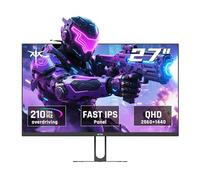KTC Gaming Monitor 27 Inch | 2K@200Hz (Overlocking 210Hz) | Built-in Speakers | Fast IPS Panel | 1ms Response Time (MPRT) | HDR400 | Adaptive Sync | 131% sRGB, 101% DCI-P3, ΔE＜2