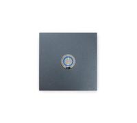 KTC-Home Premium Doorbell Anthracite - LED Push Button Blue - Size: 8 x 8 cm - RAL 7016 - UV and Weather Resistant - Powder Coated