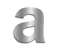 KTC-HOME - Premium Stainless Steel House Number with Mounting Material - Arial - Height 20 cm - Satin K230 - Rustproof & Weatherproof House Number Plate - House Number A
