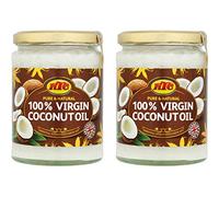 KTC Pure & Natural 100% Virgin Coconut Oil (Glass Bottlle) 500ml - (Pack of 2) Premium Quality