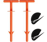 KTCINA 4Pcs Hunters Butt Out Tool for Deer Field Dressing Tools Hunters Specialties Butt Out Tool with Rope Cutters Portable Field Dressing Tools Hunting Accessories for Hunters Game Dressing Tool
