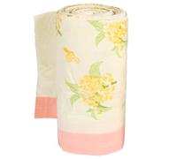 KTCINA 50Pcs Plastic Food Waste Bags 10L Caddy Bin Liners Flower Printed Trash Bag Separated Rubbish Bags for Bathroom Office Kitchen Bedroom 50x45cm