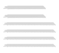 KTCINA 6Pcs Reciprocating Saw Blades Set 9/12inch Stainless Steel Frozen Food Cutting Saw Blades 3TPI 8TPI Rustproof Meat Saw Blades for Cutting Frozen Beef Bone Turkey