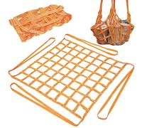 KTCINA Cargo Hoisting Nets 1x1M Polyester Hoisting Net Safety Moving Net Straps 300KG High Load Capacity Handling Moving Straps Square Mesh Cargo Net for Construction Rigging Moving Loading