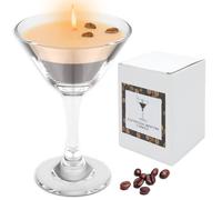 KTCINA Espresso Martini Candle for Women Men, Decorative Coffee Scented Candles with Cotton Wick, Palm Wax Candles Unique Gift for Espresso Lovers, Mother, Birthday, Christmas, Coffee Bar, Home Decor