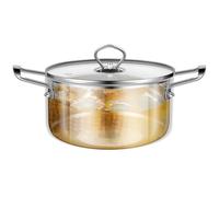 KTCINA Glass Saucepan with Cover, 2.5L Heat-Resistant Clear Simmer Pot Glass Cooking Pot wtih Handle Microwavable Glass Saucepan Cooktop Stovetop Safe Clear Cooking Pot for Pasta Noodle, Soup (2.5L)